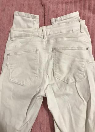 Жіночі штани / білі джинси5 фото