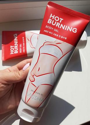 Антицеллюлитный корректирующий гель для тела missha hot burning perfect body gel