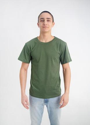 Мужская оливковая футболка , защитная футболка