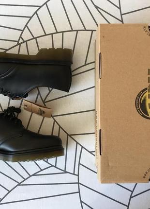 Dr. martens 1461 black smooth, черный цвет, 39eu, 7us