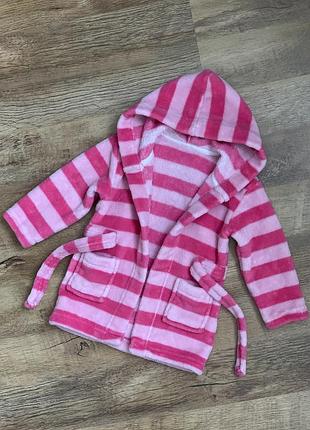 Халатик флісовий дівчинці тм «early days» р. 6-12м./80см.