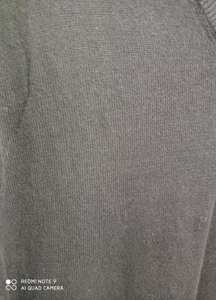 Хлопковый темно синий нави пуловер натуральный хлопок 100 бавовна бавовняний трикотаж4 фото