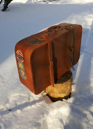 Чемодан югославия винтаж кожанный времен ссср