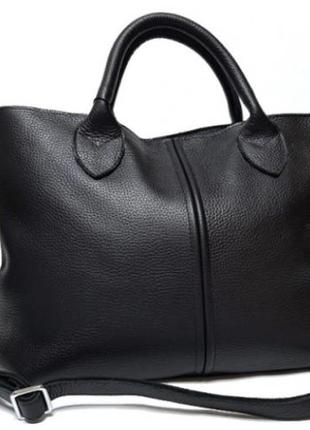 Жіноча сумка зі шкіри чорний