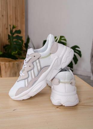 Кроссовки кросівки adidas ozweego adipren white/grey6 фото