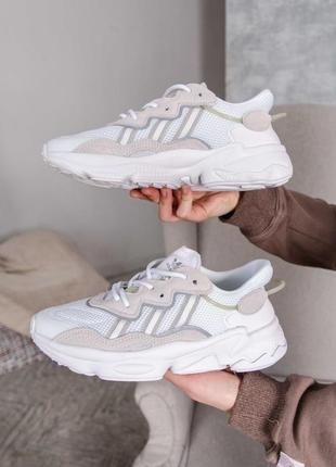 Кроссовки кросівки adidas ozweego adipren white/grey4 фото