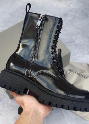Черевики в стилі balenciaga лак баленсіага черевики жіночі
