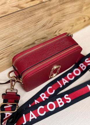 Сумка женская marc jacobs snapsho красная (марк джекобс, клатч, кошелек, рюкзак, сумочка)