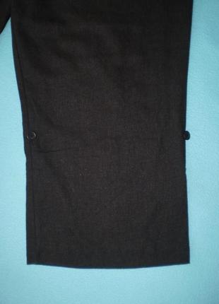 Новые шорты e-vie uk18 xl-xxl р.52 лен с вискозой, капри бриджи женские, нюанс4 фото