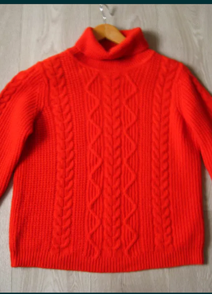 Об'ємний кашеміровий светр, гольф кашемір1 фото