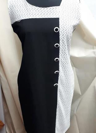 Чорно-білий сарафан плаття італія1 фото