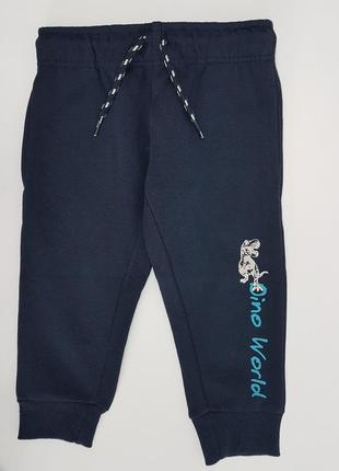 Теплые спортивные штаны - джоггеры на мальчика р. 98-104, lupilu4 фото