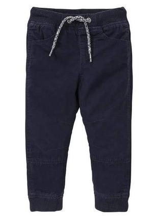 Синие термо штаны, джоггеры для мальчика 98 р., lupilu1 фото