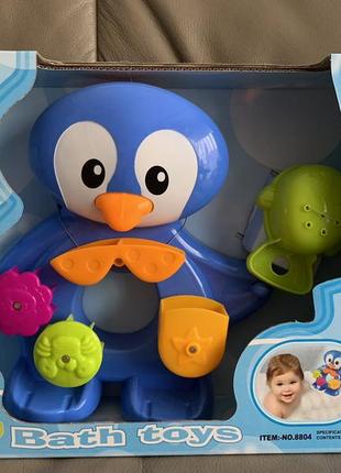 Набор для ванной, игрушка для купания пингвин bath  toys