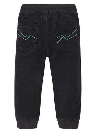 Черные термо штаны, джоггеры для мальчика98 р., lupilu3 фото