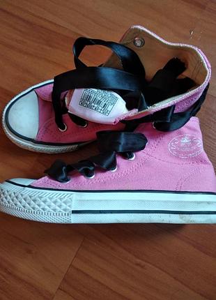 Кеды мокасины розовые конверсы