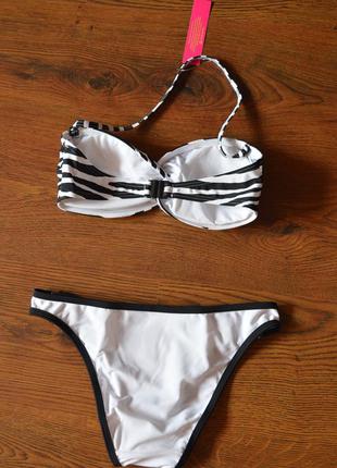 Купальник resort mix & match bandeau bikini top and resort colour block bikini bottoms2 фото