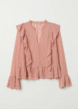 Блуза пыльно розового цвета