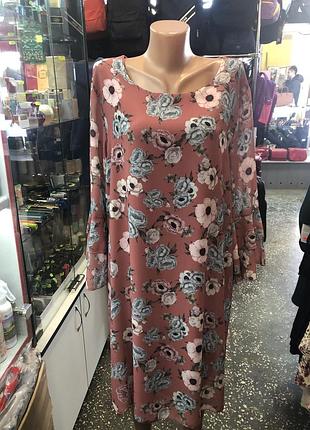 Платье  а цветочный принт