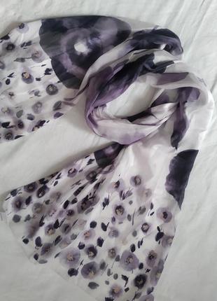 Ніжний легкий шарф квітковий принт бренду італії bhs