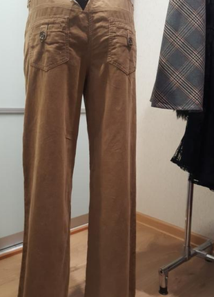 Вельветовые стильные брюки клеш под винтаж в стиле хиппи новые с бирками