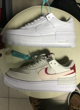 Кросівки новинка air force white shadow beige білі 2021 рік стильнийльвів стильний львів
