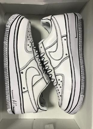 Кросівки новинка air force graffiti white black 2021рік стильнийльвів стильний львів