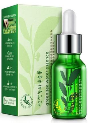 Сироватка для обличчя з екстрактом зеленого чаю rorec greentea water essence (15мл)