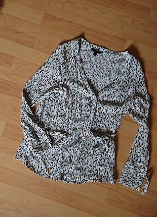 Красивая блуза , рубашка , в леопардовый рисунок , блузка , батник