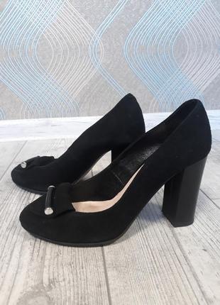 Туфли замшевые