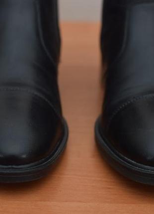 Чорні шкіряні чоловічі черевики geox respira. 41 - 42 розмір. оригінал10 фото