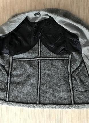 Стильное трендовое "мохнатое" трикотажное пальто / кардиган от zara, размер s (можно м)8 фото