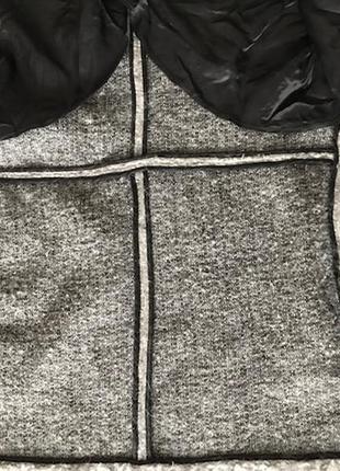 Стильное трендовое "мохнатое" трикотажное пальто / кардиган от zara, размер s (можно м)9 фото