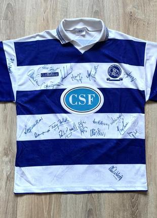 Вінтажна футбольна джерсі з автографами clubhouse qpr fc 1999/01