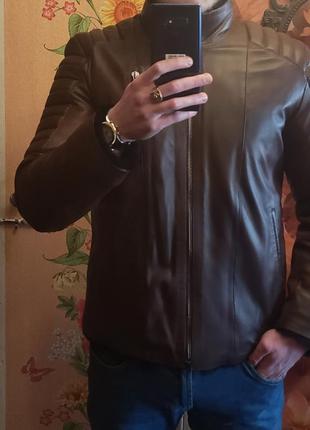 Натуральная кожаная зимняя куртка undo