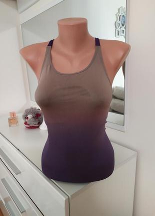 Adidas stella mccartney р. xs - s 42-44 майка борцовка с лифом для спорта йоги фитнеса бега топ