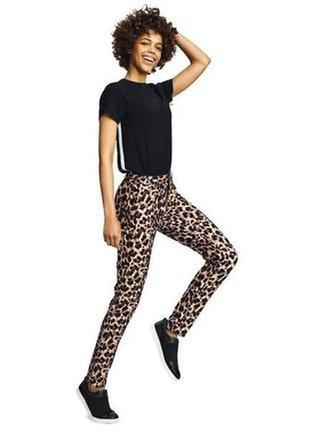 Женские, брюки, классические, стильные, штаны, леопардовые, esmara, размер 44 (eur38)1 фото