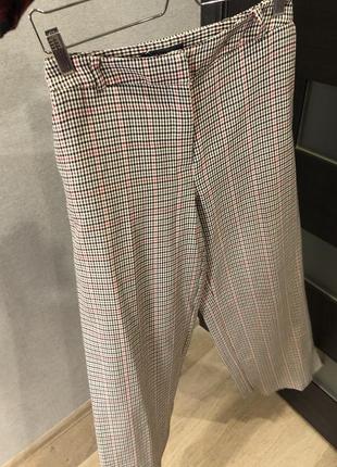 Шикарні штани з широкими штанинами в гусячу лапку від primark👍якісні9 фото