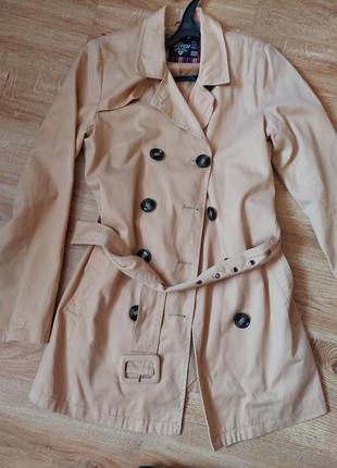Продам тренч бежевый до колена