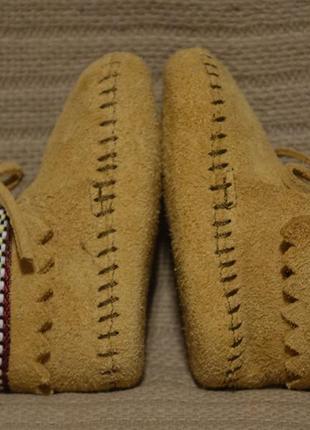 Очаровательные замшевые фирменные пинетки minnetonka moccasin сша 2 р ( 10,2 см.)8 фото