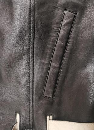 Плащ пальто шкіра glabor leather and fur 6