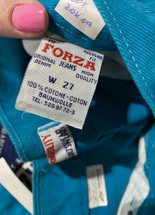 Forza-бирюзовые джинсы высокая посадка 🦋7 фото
