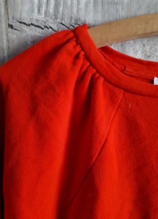 Крутой красный свитшот спортивная уктроченная кофта олимпийка подростковая1 фото