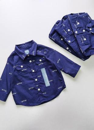 Рубашка gap, 3-6 мес/60 см, 6-12 мес/70 см