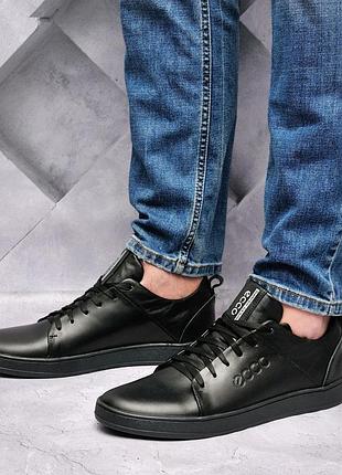 Кеды мужские кожаные ecco