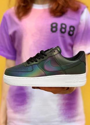 Кросівки найк жіночі рефлективні nike air force