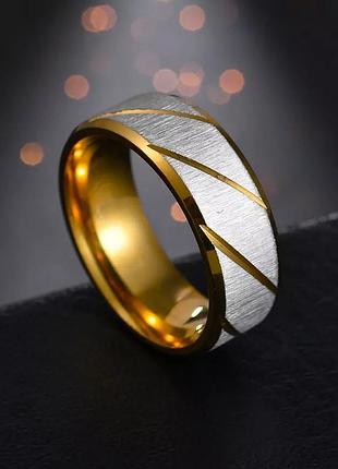 Стильное кольцо унисекс из нержавеющей стали
