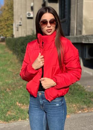 Красная куртка демисезонная весенняя2 фото