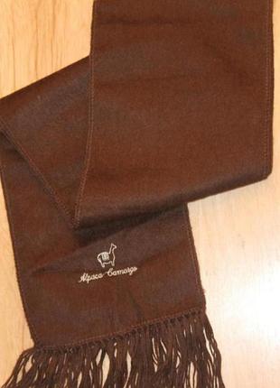 Теплый шарф из альпаки alpaca camagro