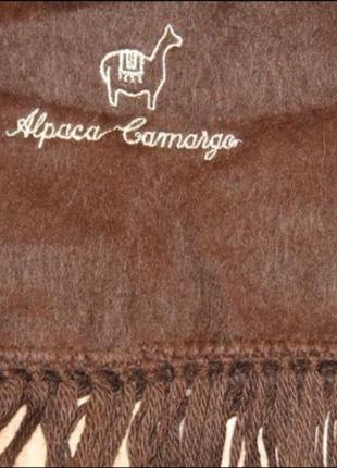 Теплый шарф из альпаки alpaca camagro2 фото